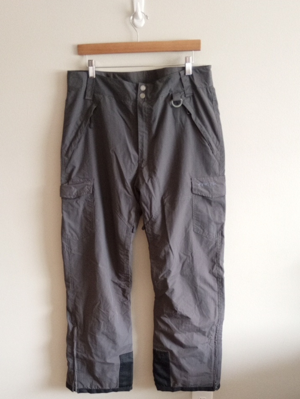 Arctix Men's Dark Gray Cargo Snow Pants Size Medium